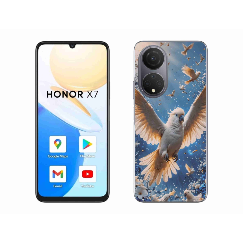 Gélový kryt mmCase na Honor X7 - papagáj kakadu