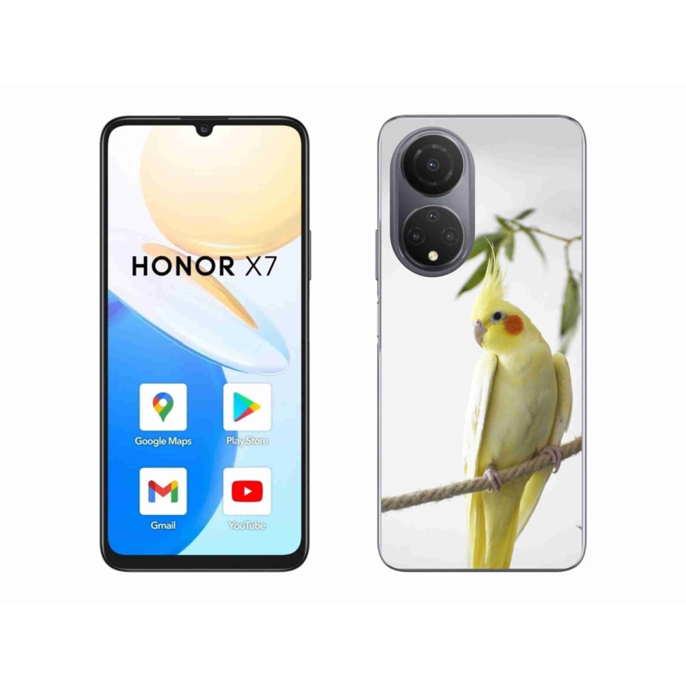 Gélový kryt mmCase na Honor X7 - papagáj korela chocholatá