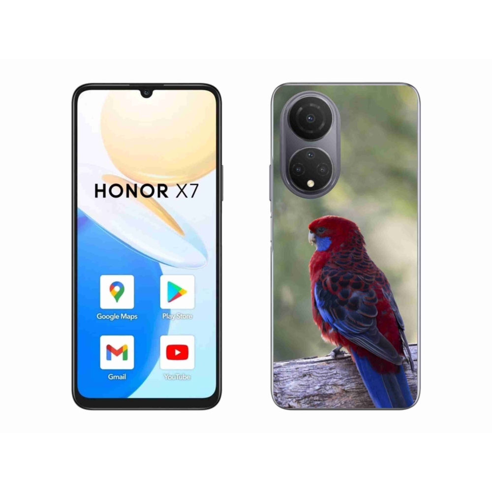Gélový kryt mmCase na Honor X7 - papagáj rosela