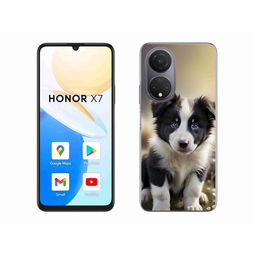 Gélový kryt mmCase na Honor X7 - roztomilá border kólia