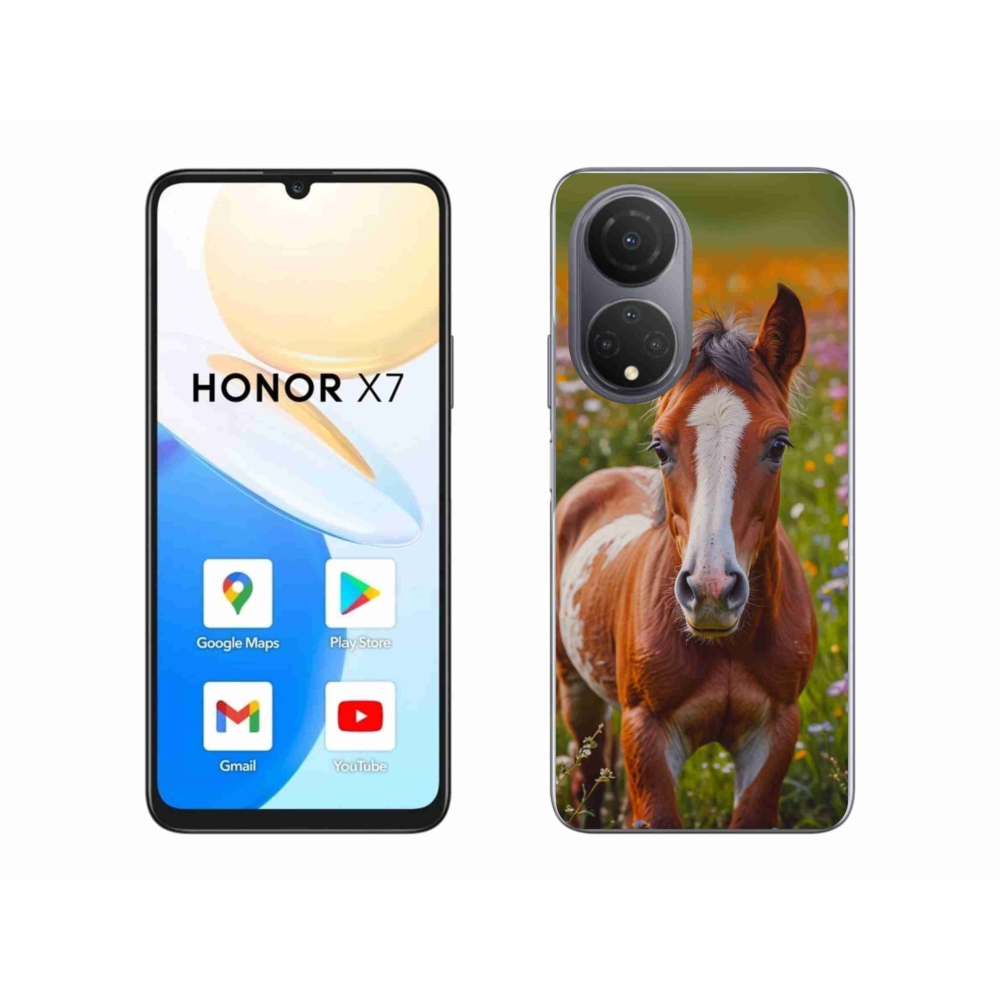 Gélový kryt mmCase na Honor X7 - roztomilé žriebä