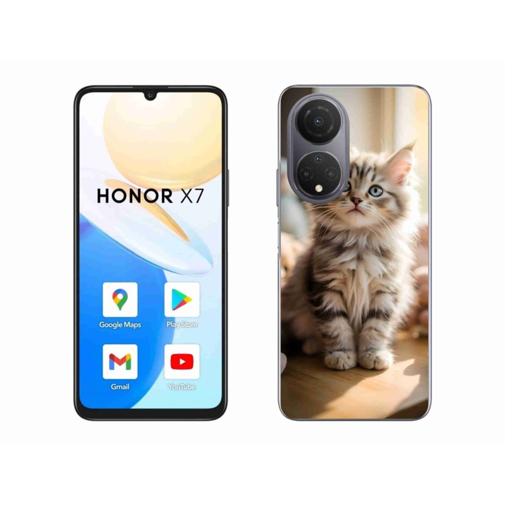 Gélový kryt mmCase na Honor X7 - roztomilé mačiatko 10