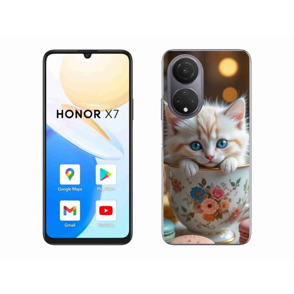 Gélový kryt mmCase na Honor X7 - roztomilé mačiatko 6