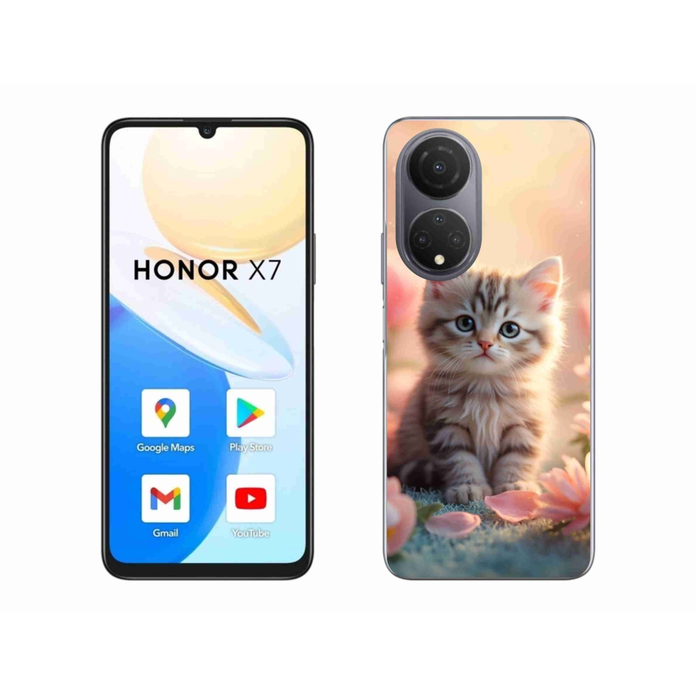 Gélový kryt mmCase na Honor X7 - roztomilé mačiatko 8