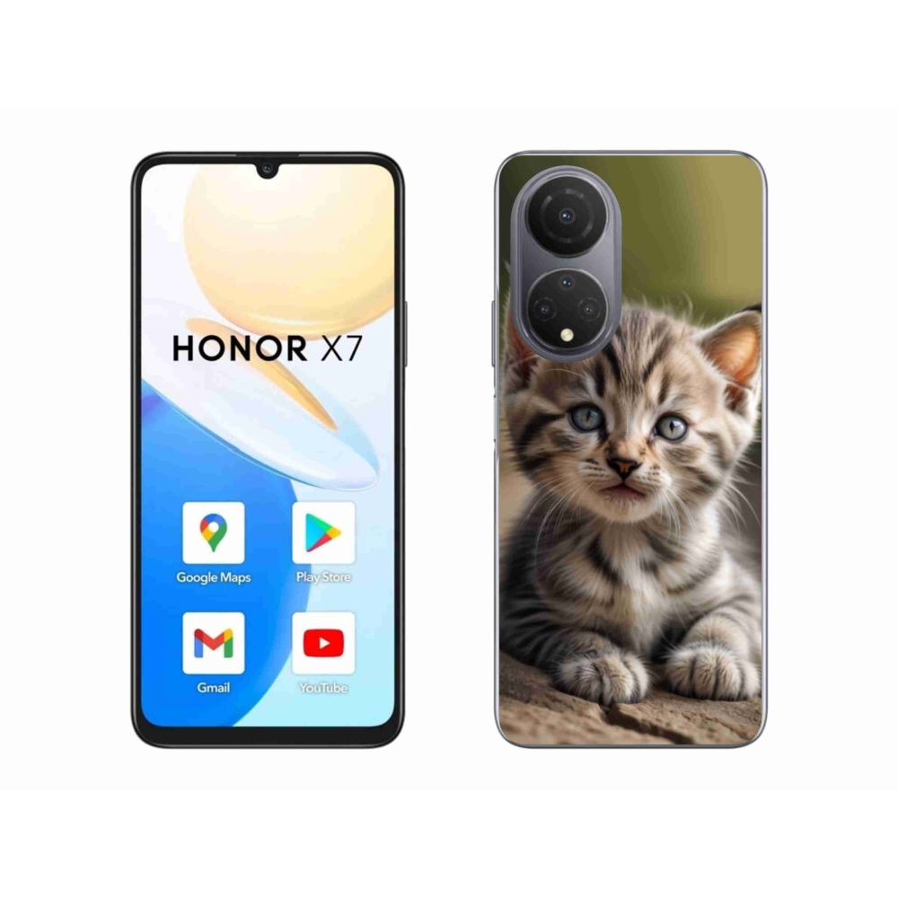Gélový kryt mmCase na Honor X7 - roztomilé mačiatko 9