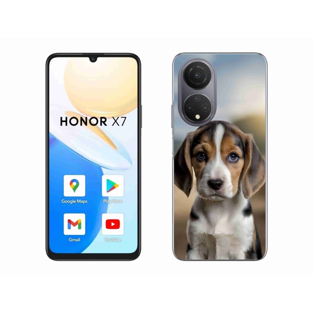 Gélový kryt mmCase na Honor X7 - roztomilý bígl