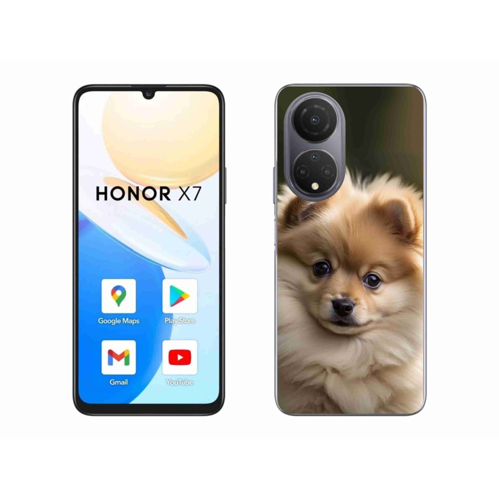 Gélový kryt mmCase na Honor X7 - roztomilý pomeranian 2