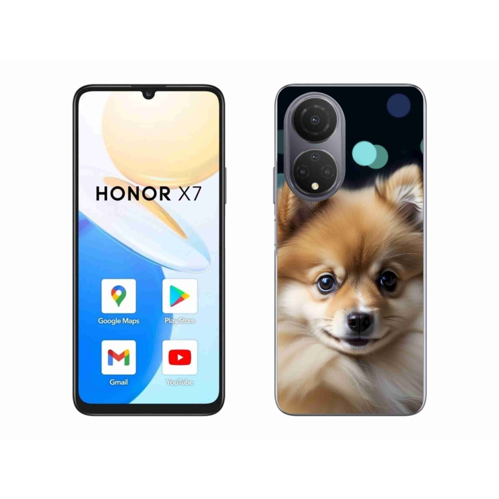 Gélový kryt mmCase na Honor X7 - roztomilý pomeranian