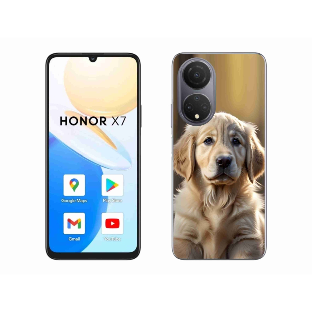 Gélový kryt mmCase na Honor X7 - roztomilý zlatý retriever
