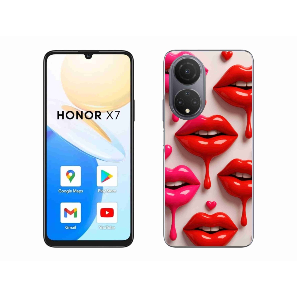 Gélový kryt mmCase na Honor X7 - pery 2