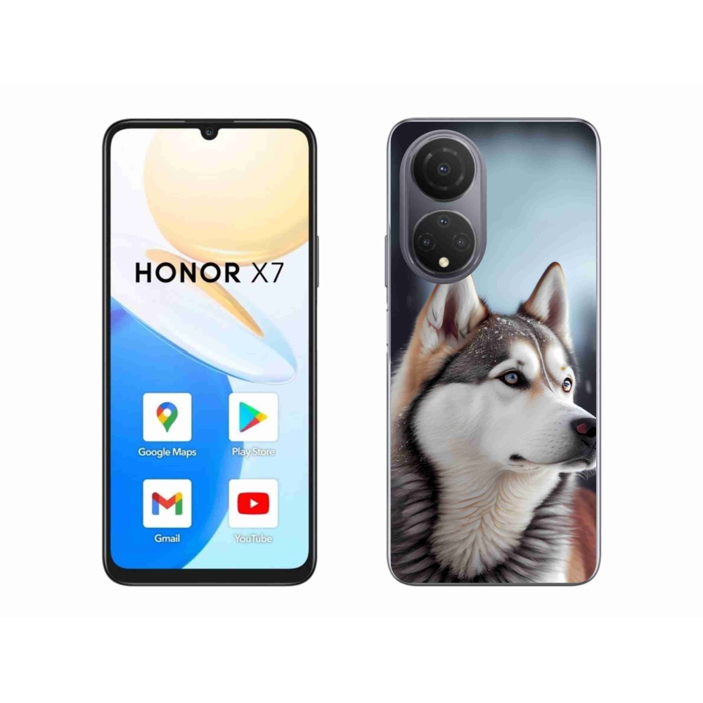 Gélový kryt mmCase na Honor X7 - sibírsky husky
