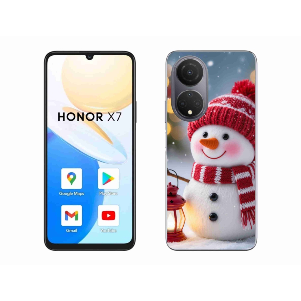 Gélový kryt mmCase na Honor X7 - snehuliak 2
