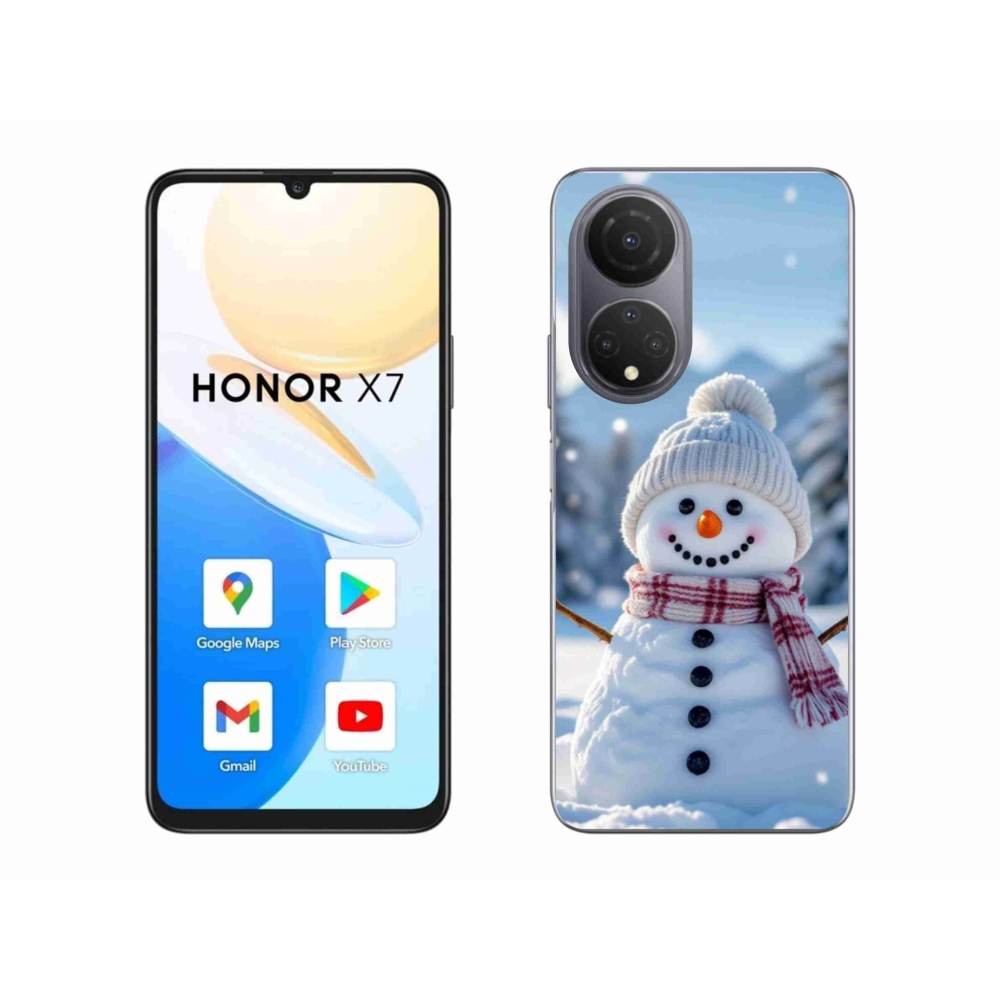 Gélový kryt mmCase na Honor X7 - snehuliak 3
