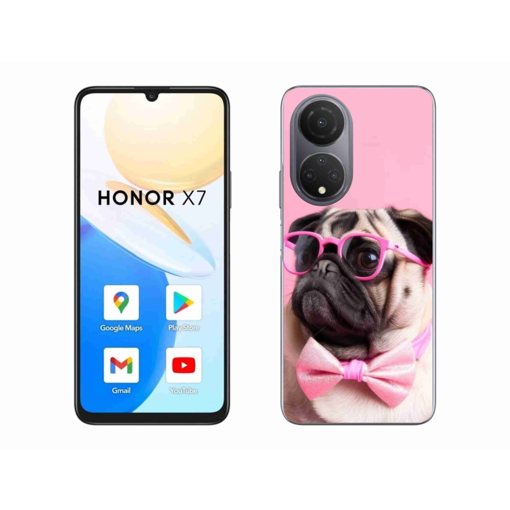 Gélový kryt mmCase na Honor X7 - štýlový mops