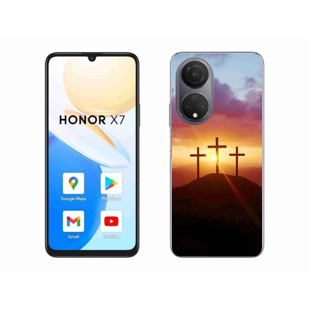 Gélový kryt mmCase na Honor X7 - tri kríža