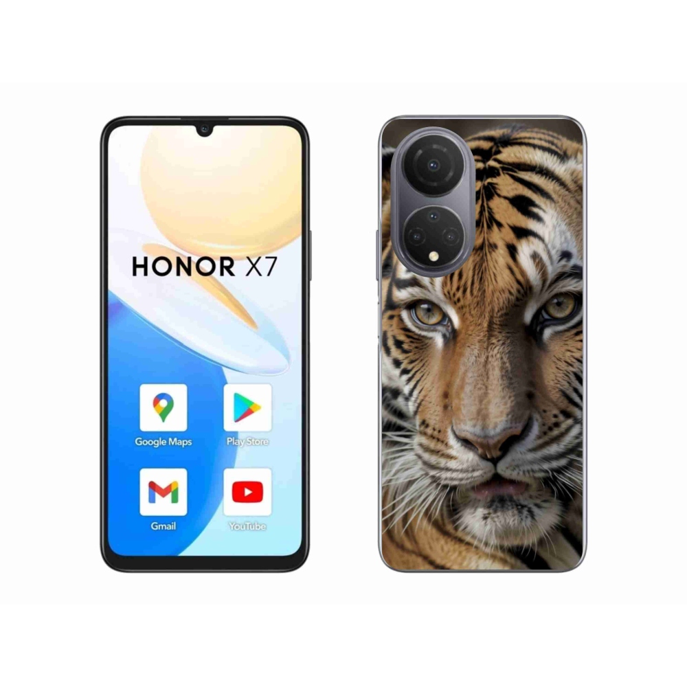 Gélový kryt mmCase na Honor X7 - tigrie pohľad