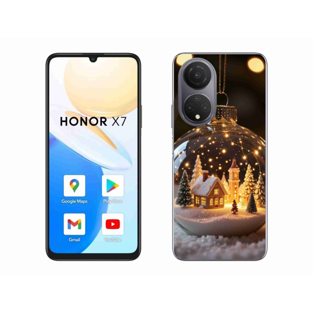 Gélový kryt mmCase na Honor X7 - vianočné gule 3