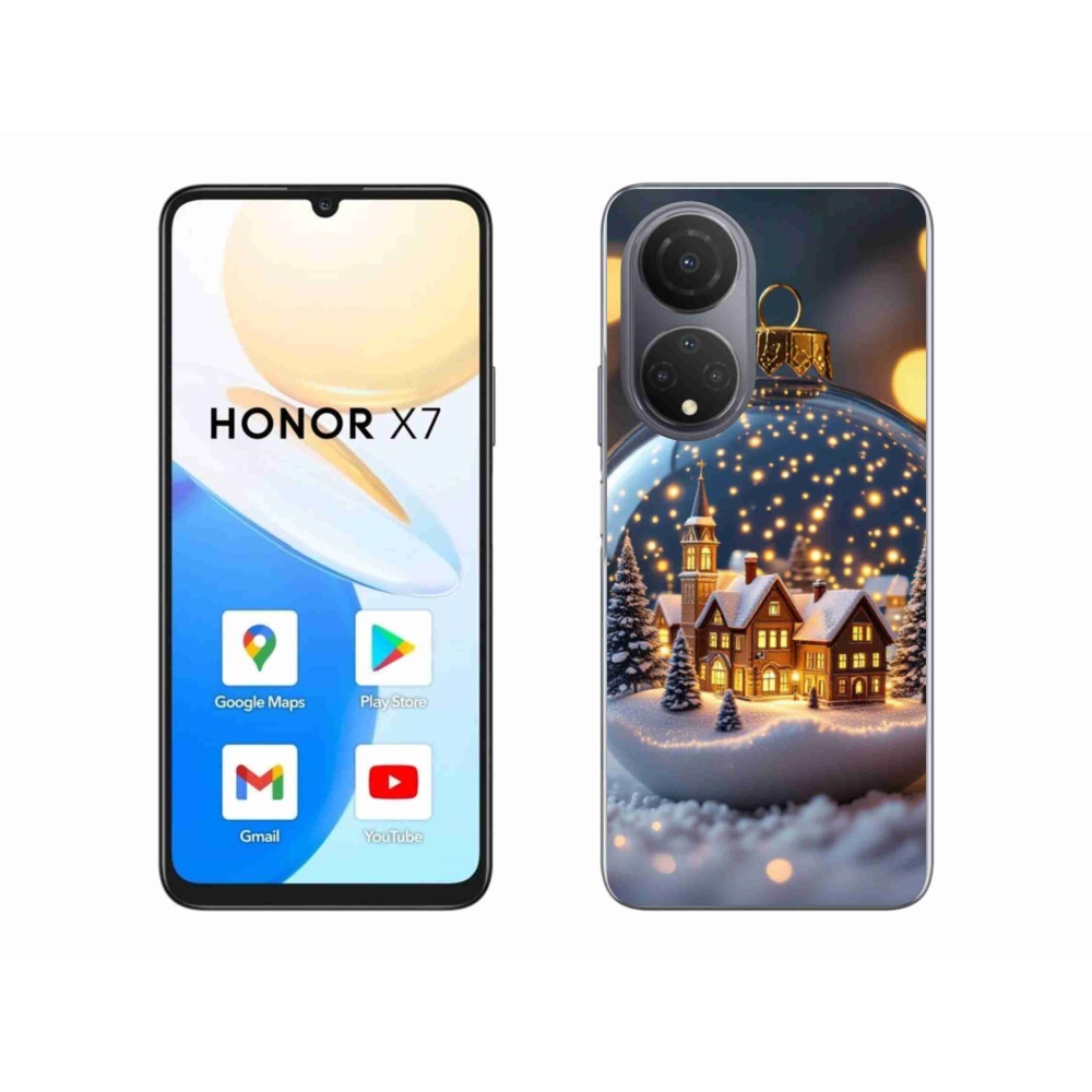 Gélový kryt mmCase na Honor X7 - vianočné gule 4