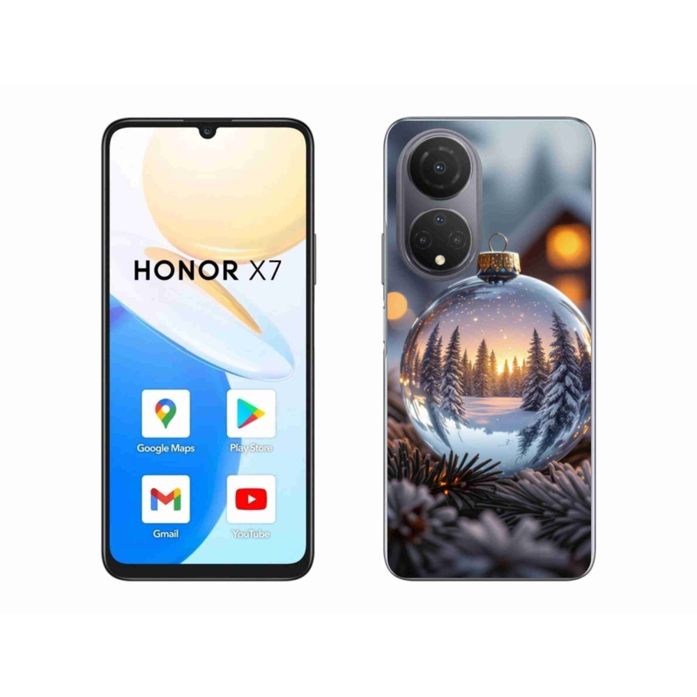 Gélový kryt mmCase na Honor X7 - vianočná ozdoba