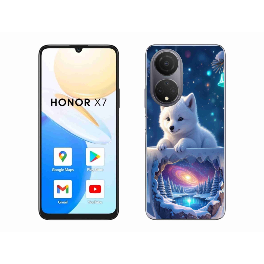 Gélový kryt mmCase na Honor X7 - vianočné šteňa