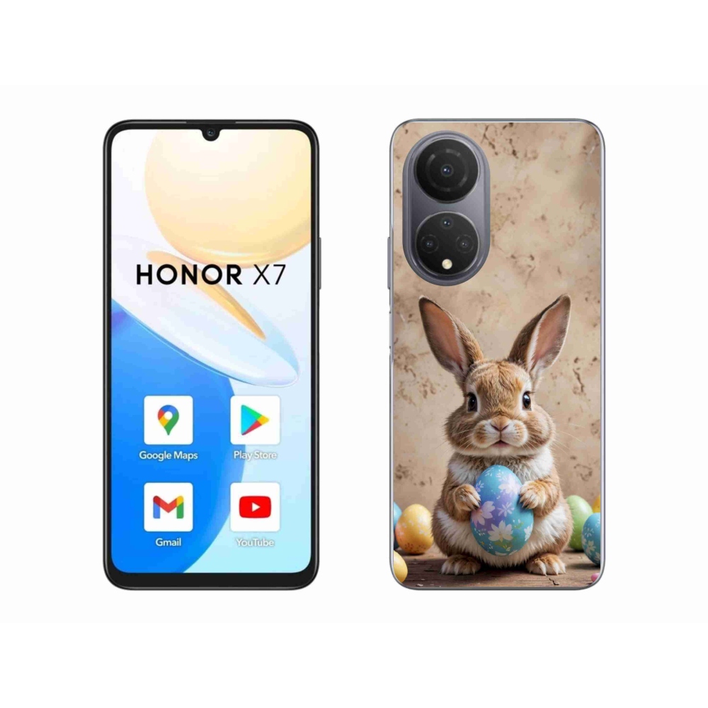 Gélový kryt mmCase na Honor X7 - veľkonočný zajačik