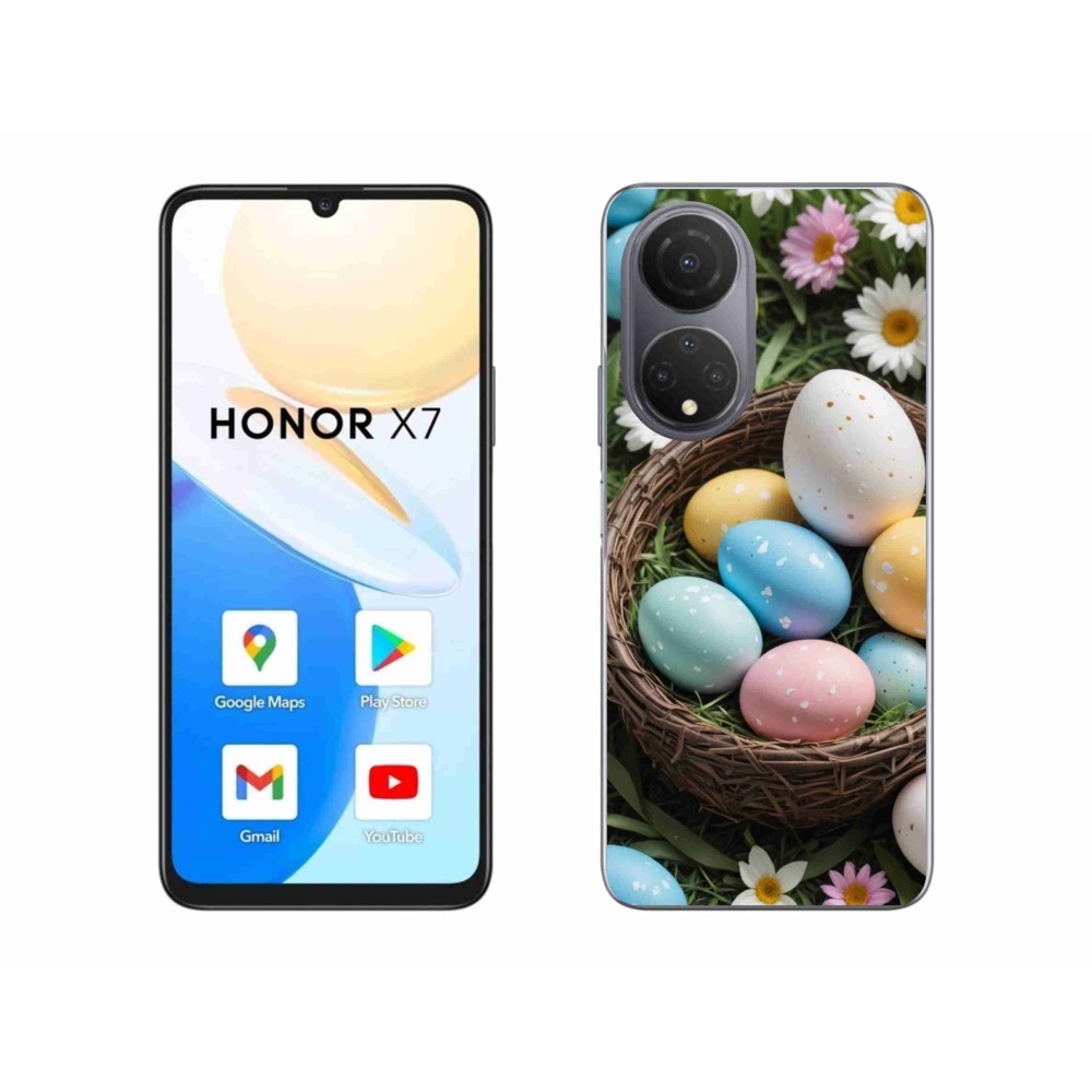 Gélový kryt mmCase na Honor X7 - veľkonočné vajíčka 2
