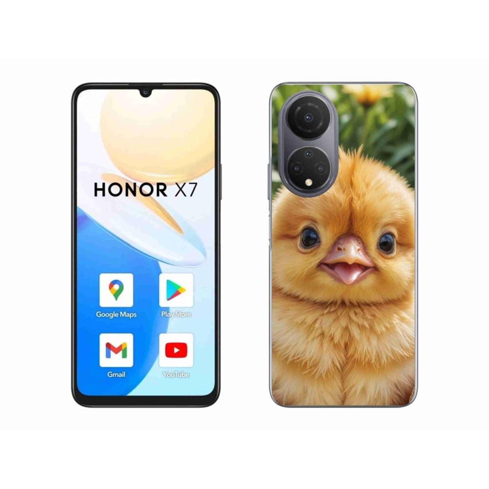 Gélový kryt mmCase na Honor X7 - veselé kuriatko