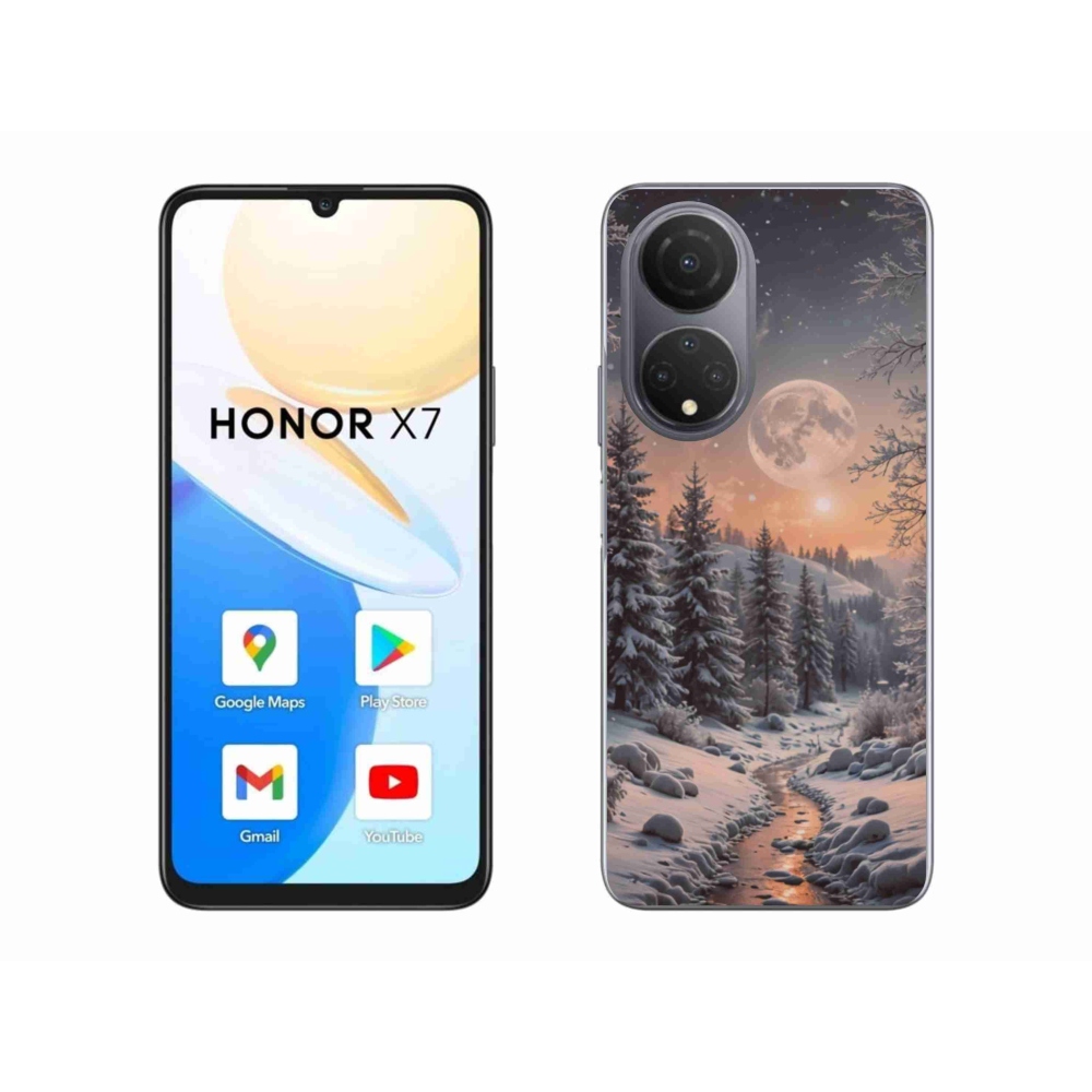 Gélový kryt mmCase na Honor X7 - zimná krajina 2