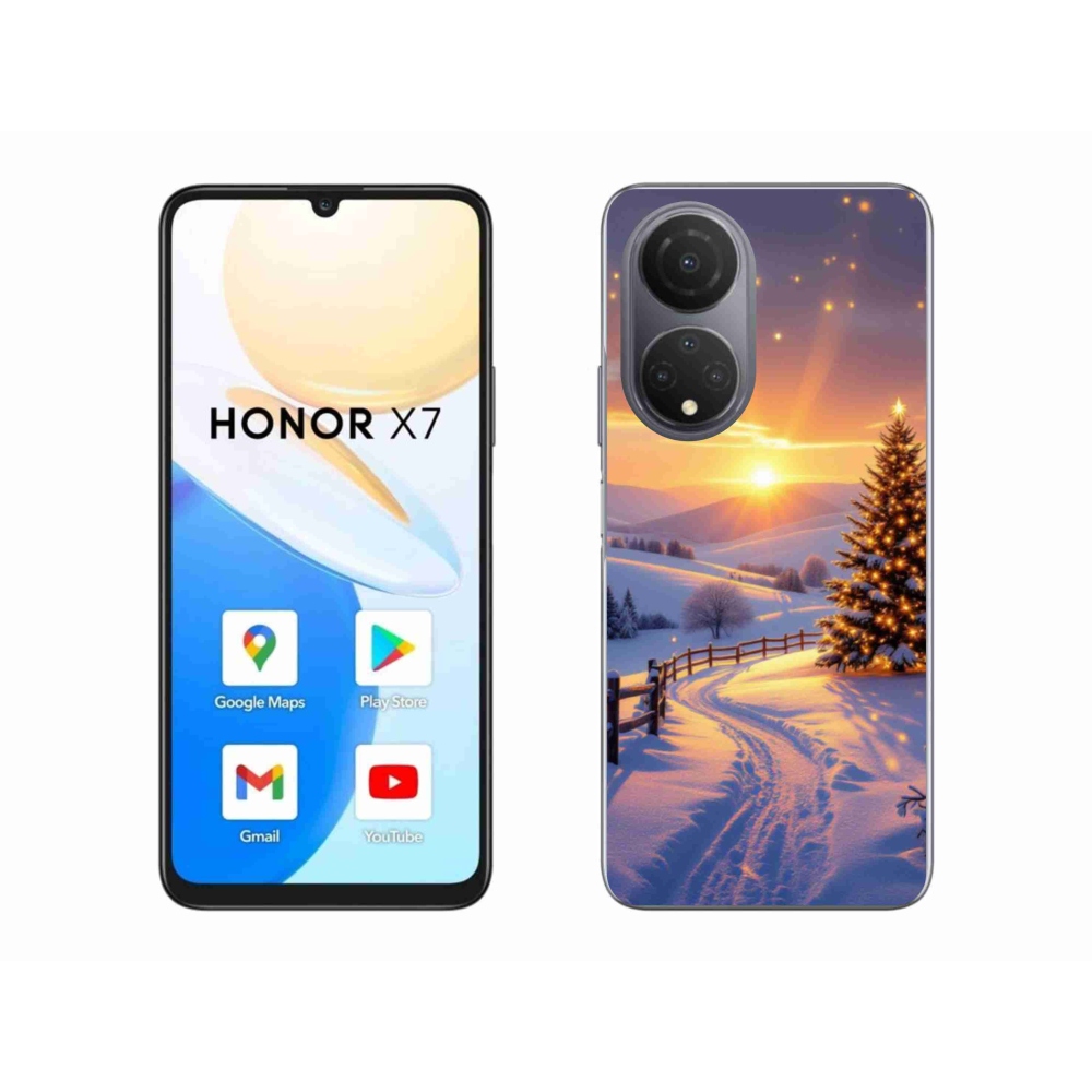 Gélový kryt mmCase na Honor X7 - zimná krajina