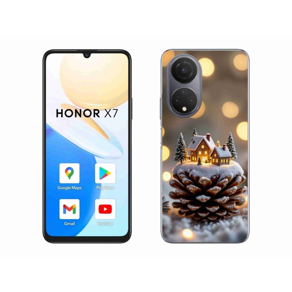 Gélový kryt mmCase na Honor X7 - zimná dedinka