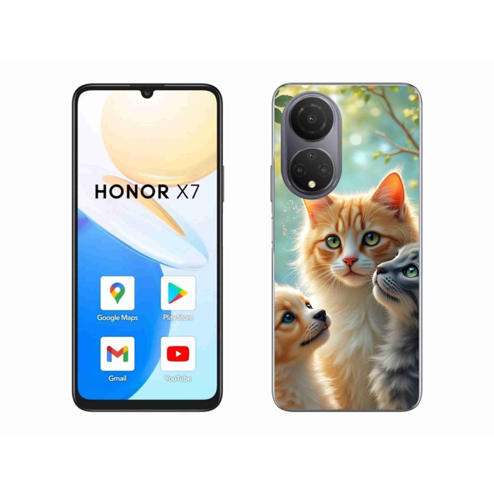 Gélový kryt mmCase na Honor X7 - zvieracie priateľstvo 2