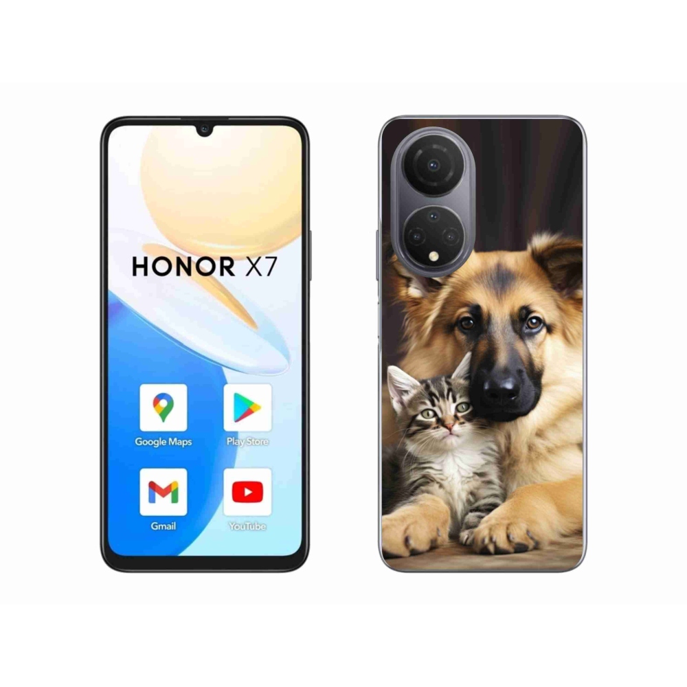 Gélový kryt mmCase na Honor X7 - zvieracie priateľstvo
