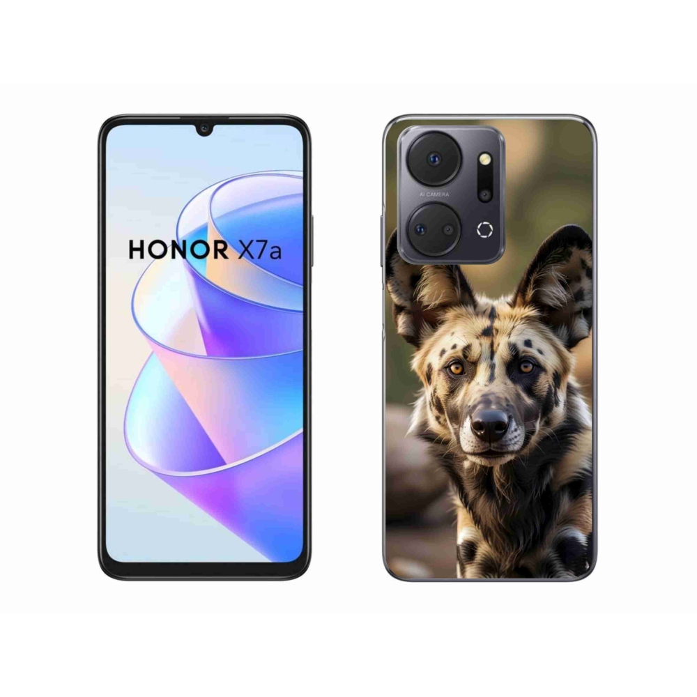 Gélový kryt mmCase na Honor X7a - africký divoký pes