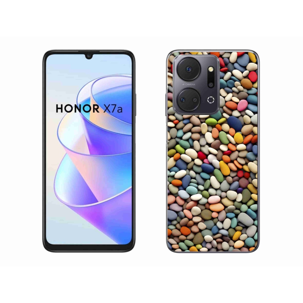 Gélový kryt mmCase na Honor X7a - farebné kamienky 2