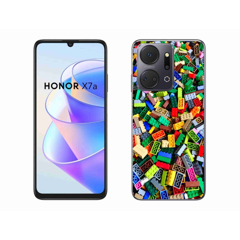 Gélový kryt mmCase na Honor X7a - farebné stavebné kocky