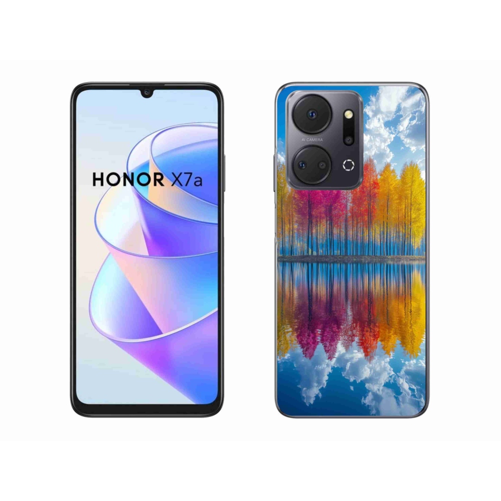 Gélový kryt mmCase na Honor X7a - farebné stromy
