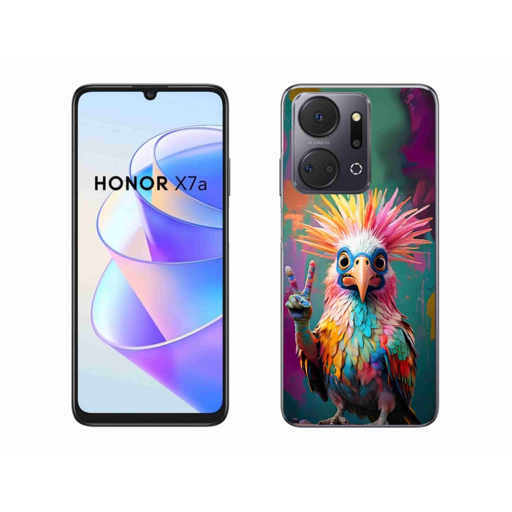 Gélový kryt mmCase na Honor X7a - farebný rebel