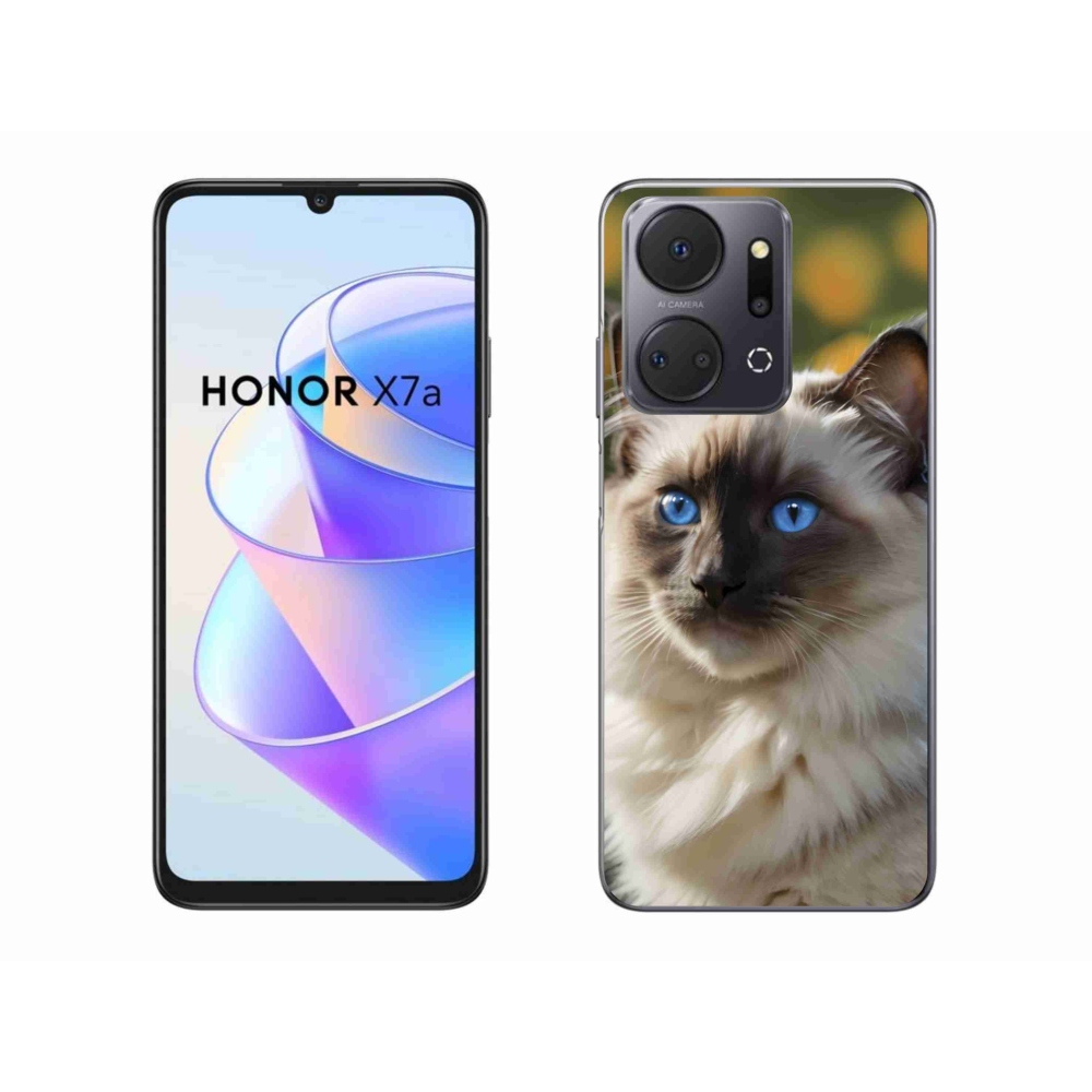 Gélový kryt mmCase na Honor X7a - biely ragdoll