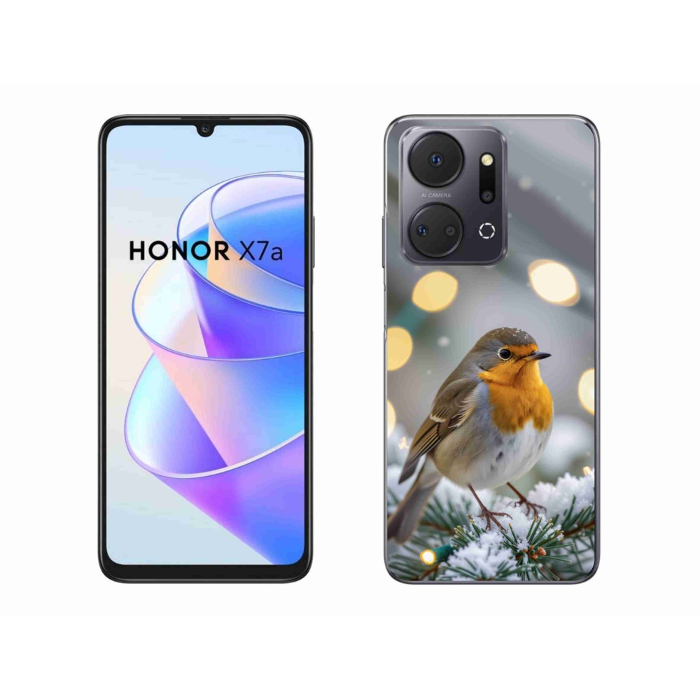 Gélový kryt mmCase na Honor X7a - červienka v zime