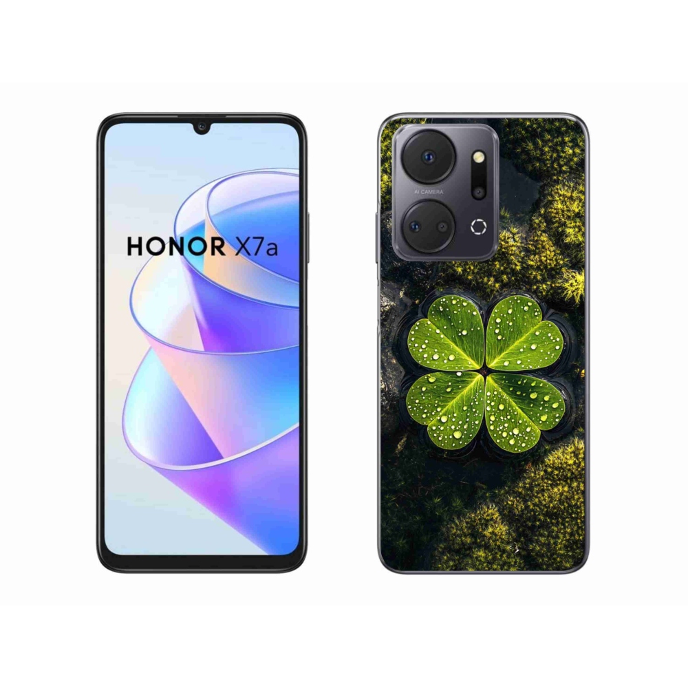 Gélový kryt mmCase na Honor X7a - štvorlístok