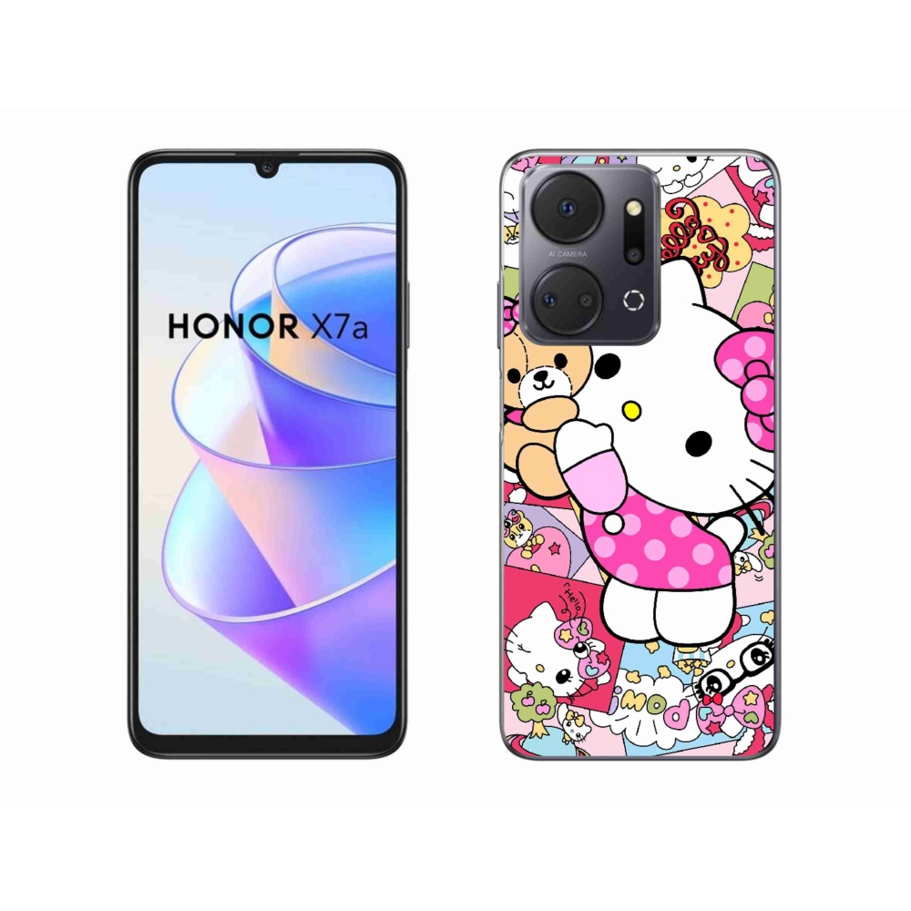 Gélový kryt mmCase na Honor X7a - cute kitty