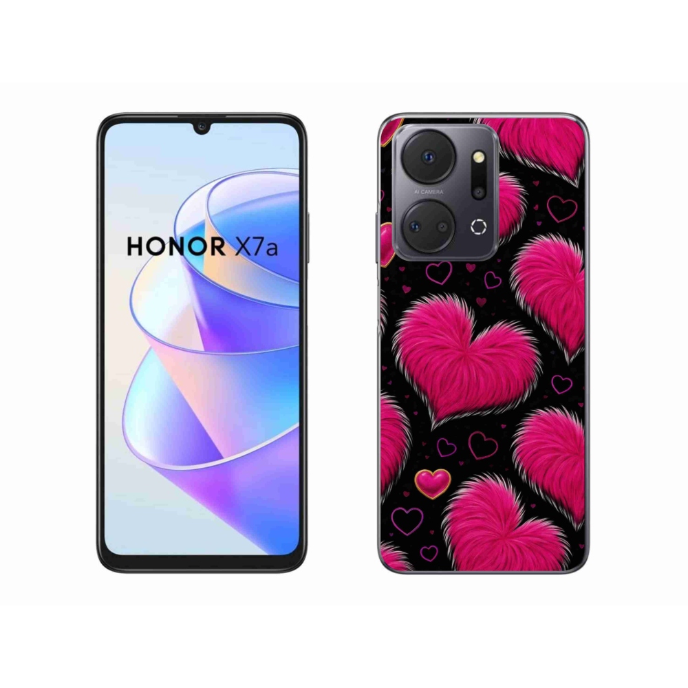 Gélový kryt mmCase na Honor X7a - hebké srdce