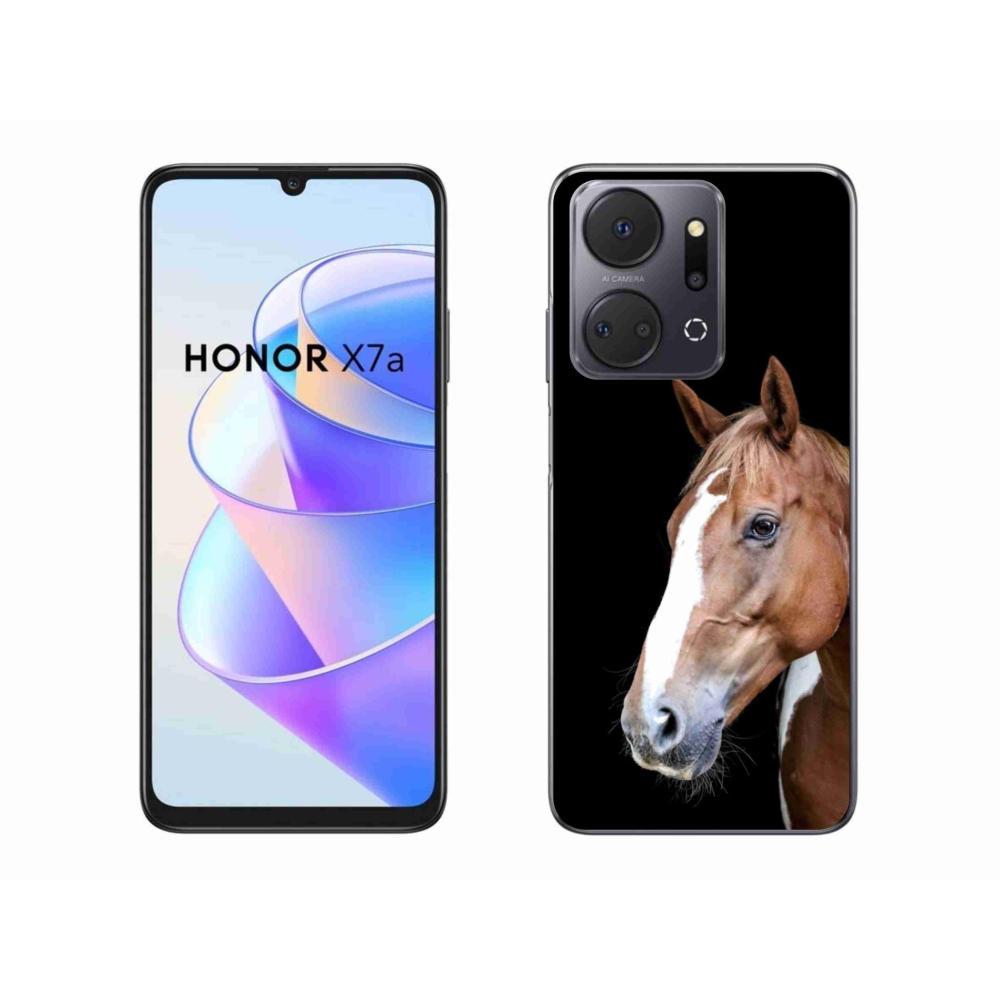 Gélový kryt mmCase na Honor X7a - hnedý kôň 3