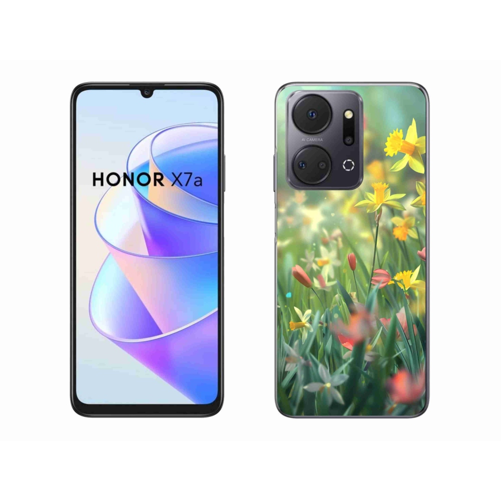 Gélový kryt mmCase na Honor X7a - jarné kvety