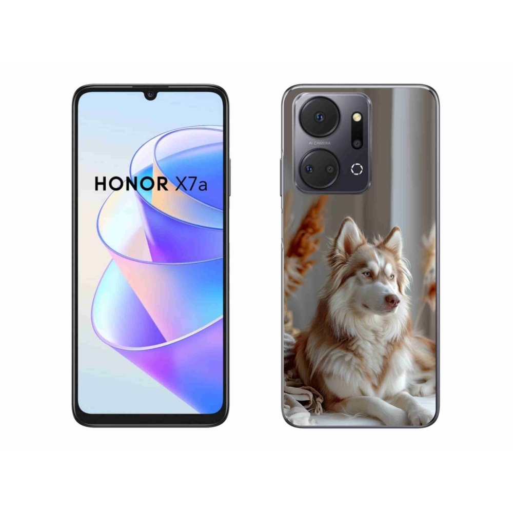 Gélový kryt mmCase na Honor X7a - pokojný sibírsky husky
