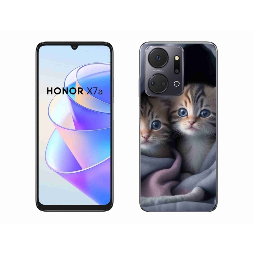 Gélový kryt mmCase na Honor X7a - mačacie duo 2