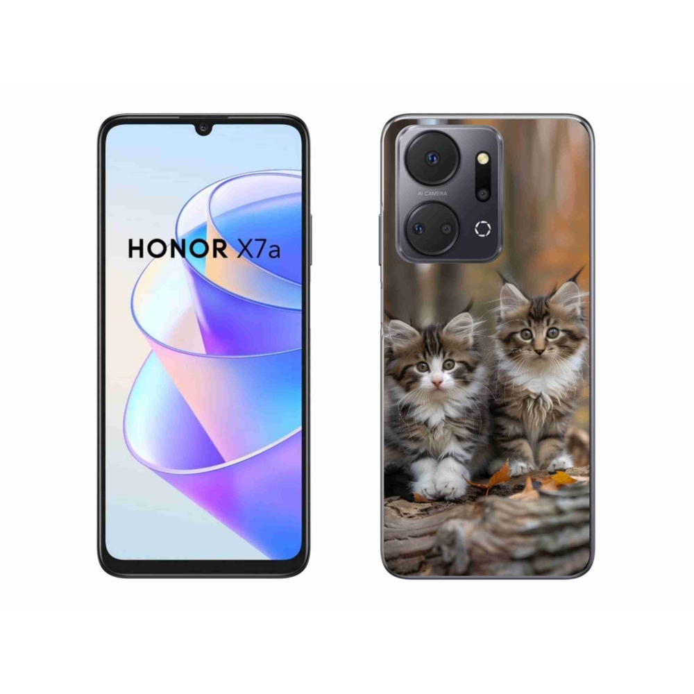 Gélový kryt mmCase na Honor X7a - mačacie duo 3