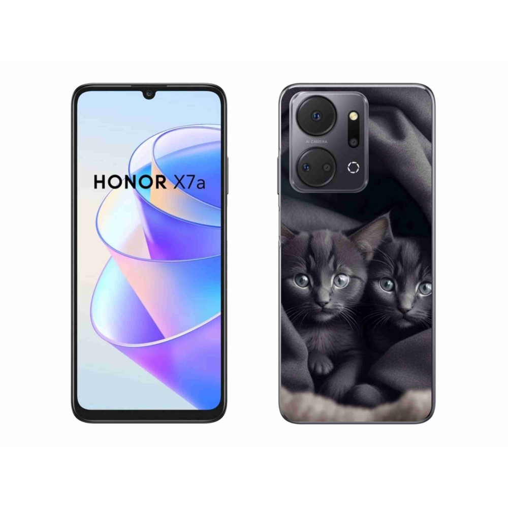 Gélový kryt mmCase na Honor X7a - mačacie duo