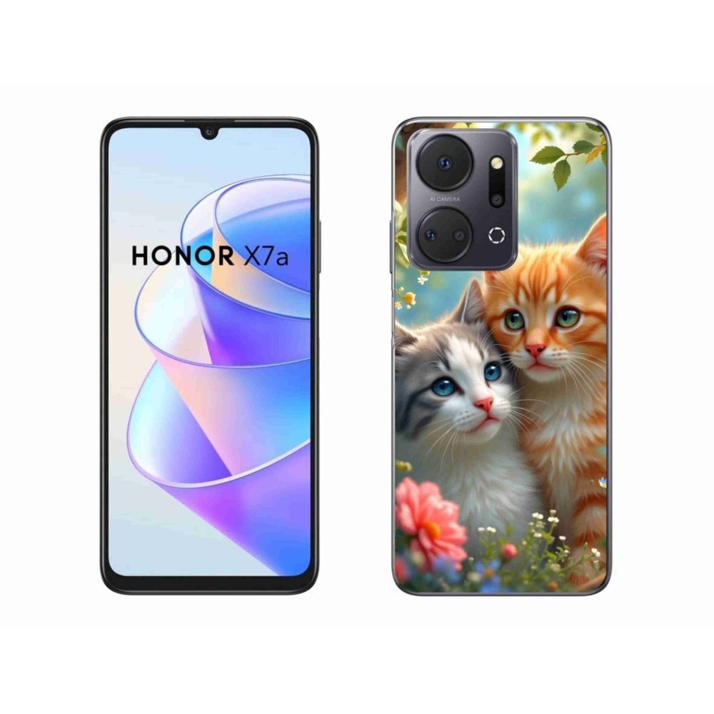 Gélový kryt mmCase na Honor X7a - mačacia láska 2