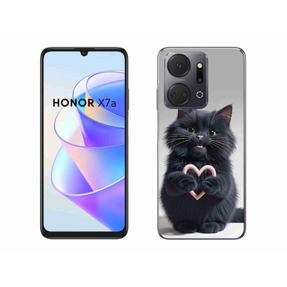 Gélový kryt mmCase na Honor X7a - mačacia láska 3